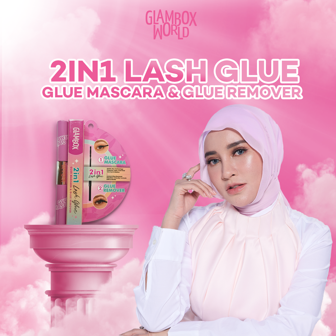 GLAMBOX WORLD 2IN1 LASH GLUE GLUE MASCARA & GLUE REMOVER